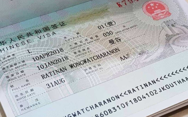 Lệ phí xin visa Trung Quốc