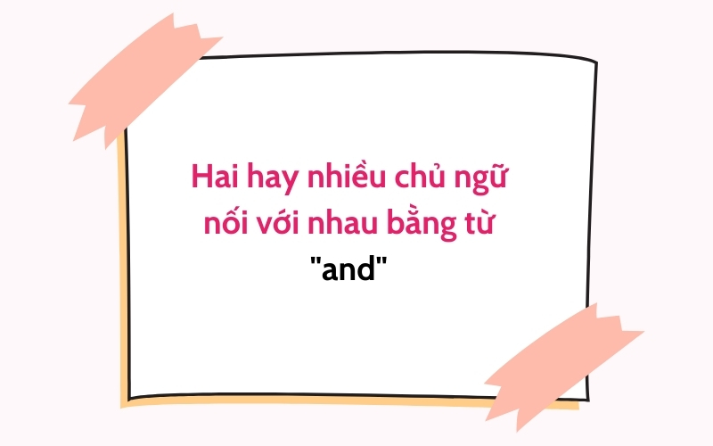 Hai hay nhiều chủ ngữ nối với nhau bằng từ "and"