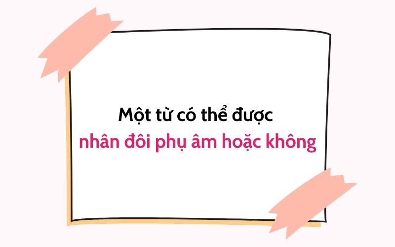 uy tắc một nguyên âm và một phụ âm