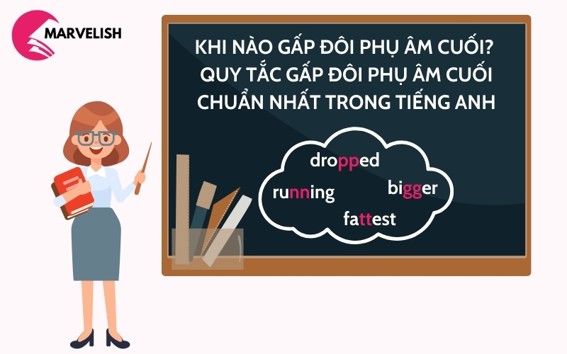 khi nào gấp đôi phụ âm cuối