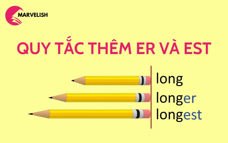 quy tắc thêm er và est