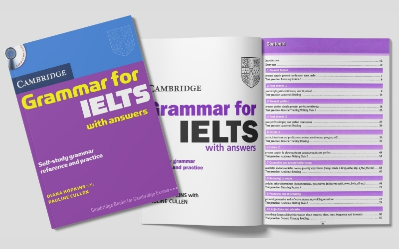 Bố cục sách Cambridge Grammar for IELTS