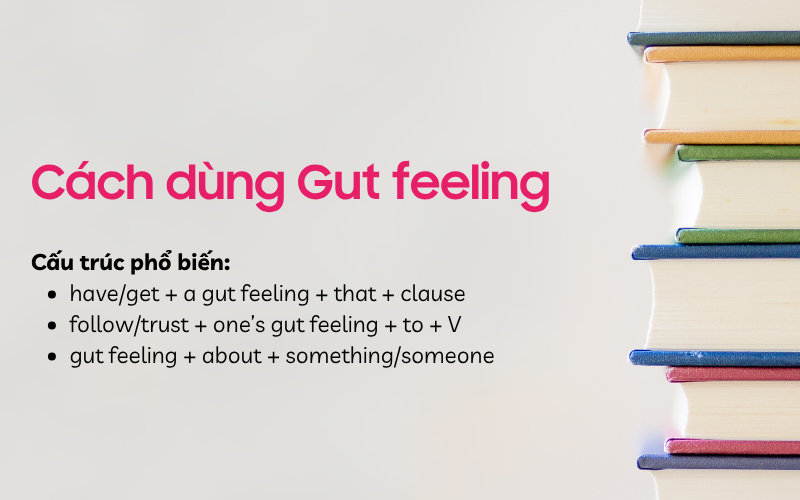 Cách dùng Gut feeling trong câu tiếng Anh