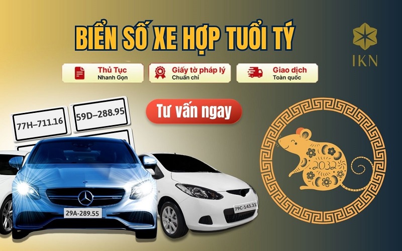 biển số xe hợp tuổi tí