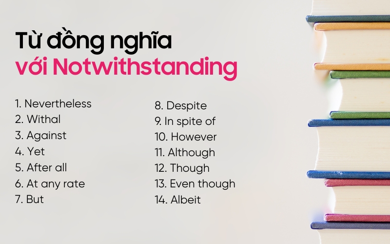Một số từ đồng nghĩa với Notwithstanding