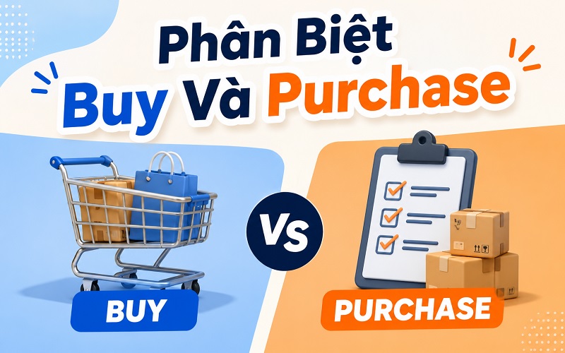 phân biệt Buy và Purchase